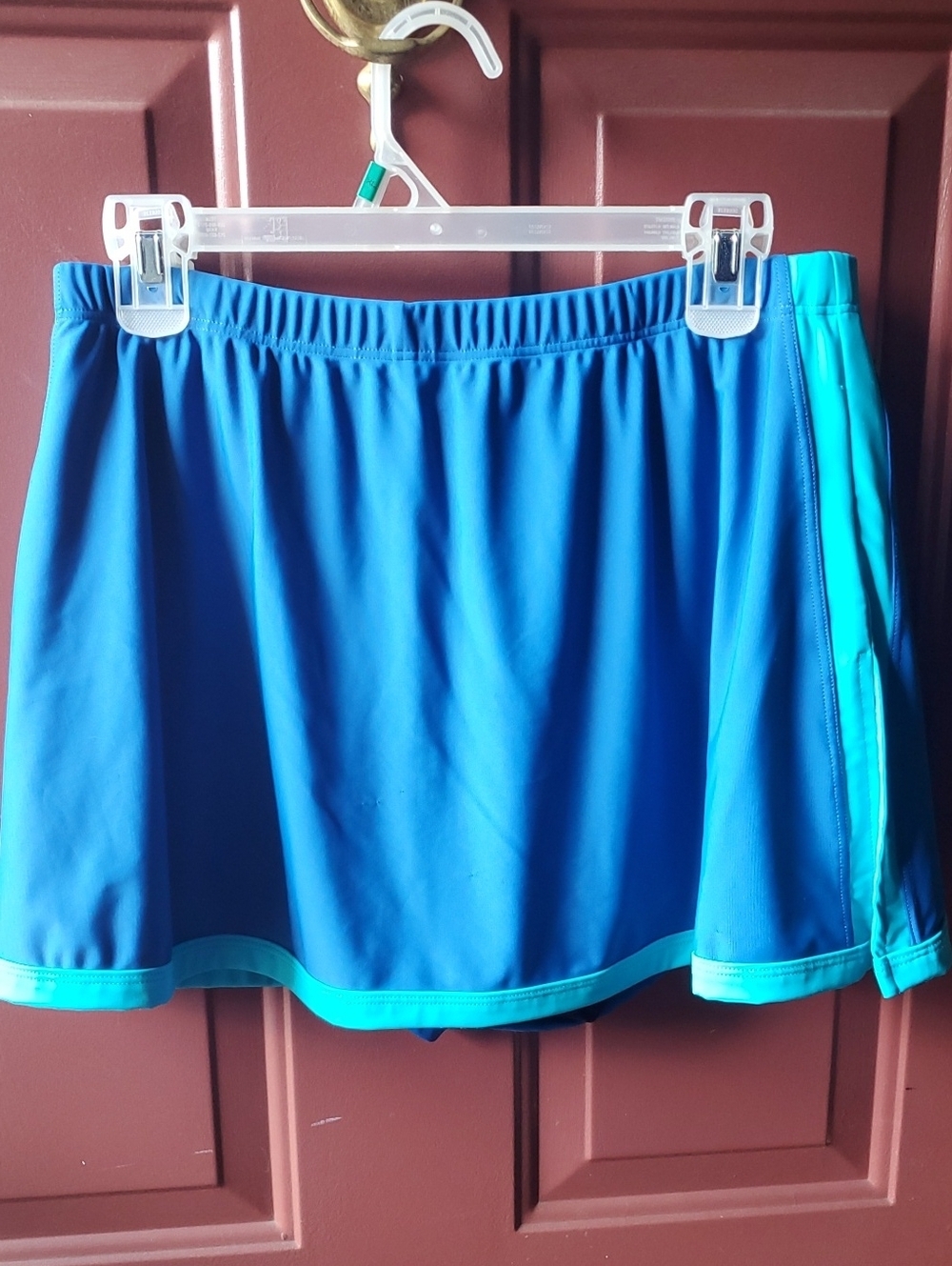 Blair Bright Blue Skort with Aqua Accents Size 16